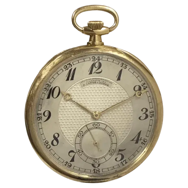 A  Lange   Sohne Glashutte Yellow Gold Pocket Watch 1 transformed