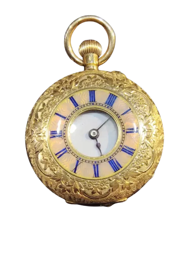 Antique Ladys Half Hunter Pocket Watch C1900. 1