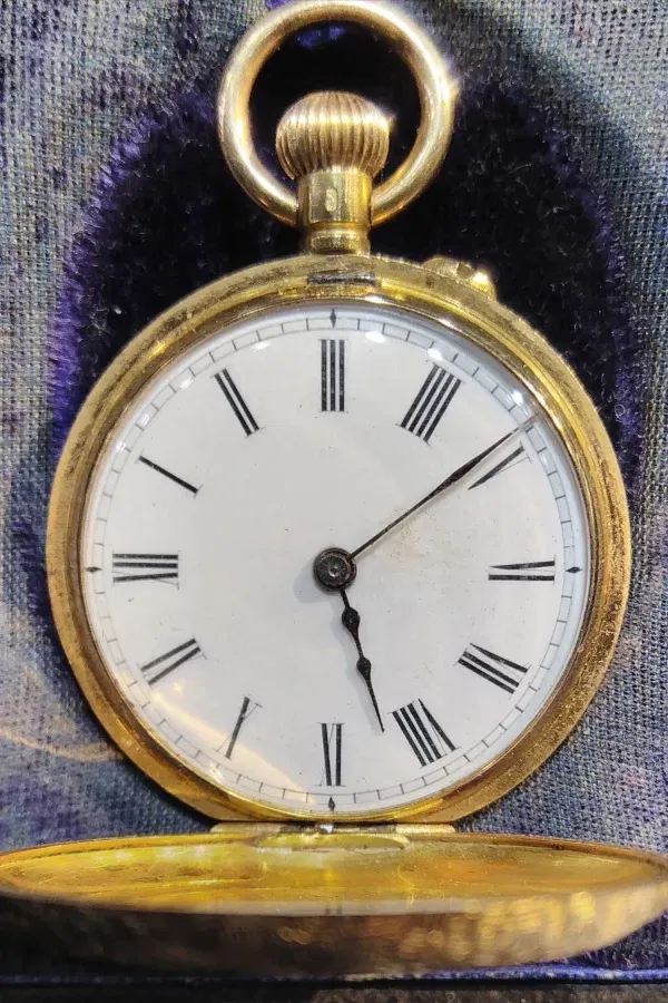 Antique Ladys Half Hunter Pocket Watch C1900. 5