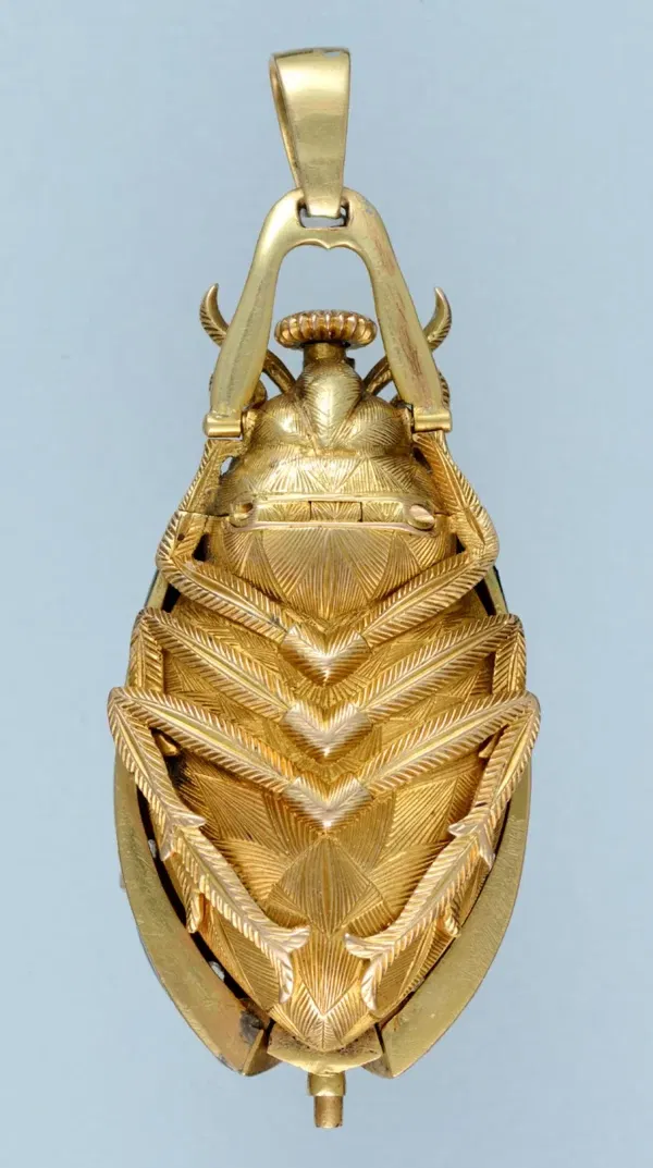 GOLD AND ENAMEL BEETLE FORM WATCH 3 1 scaled