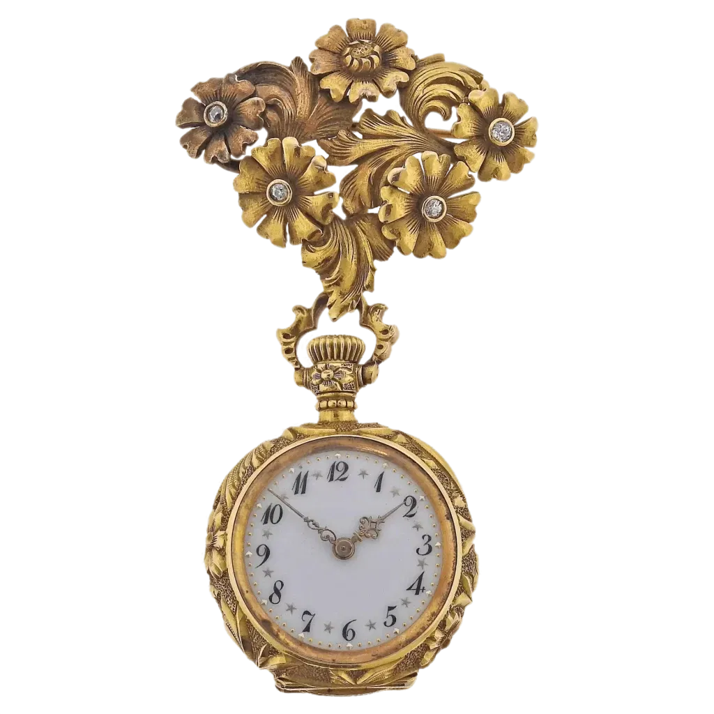 Art Nouveau Antique Gold Diamond Rapel Pocket Watch 1 Transformed Antique Pocket Watches As Statement Pieces: Fashion and Style Beyond TimeKeeping: Watch Museum januari 2025